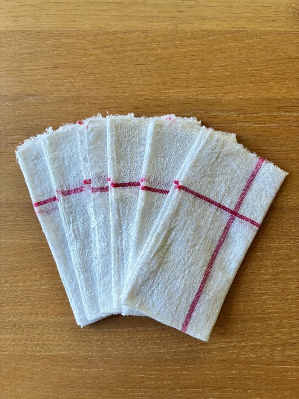 6 farmhouse cotton napkins